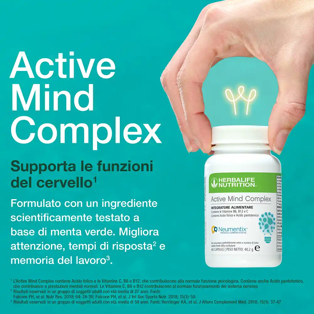 active mind complex herbalife supporta le funzioni del cervello