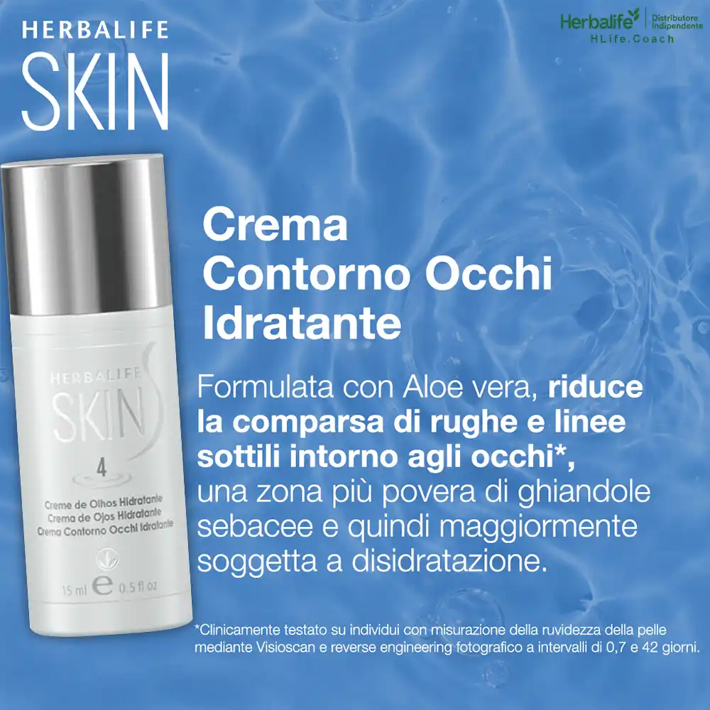 herbalife crema contorno occhi idratante riduce la comparsa di rughe intorno agli occhi