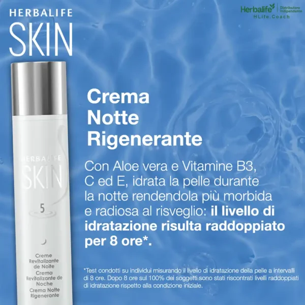 herbalife crema notte rigenerante idrata la pelle durante la notte