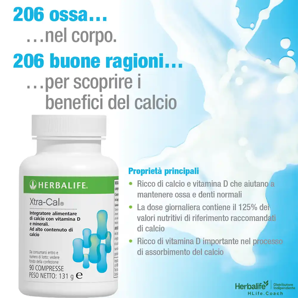 xtra cal herbalife integratore calcio e vitamina d