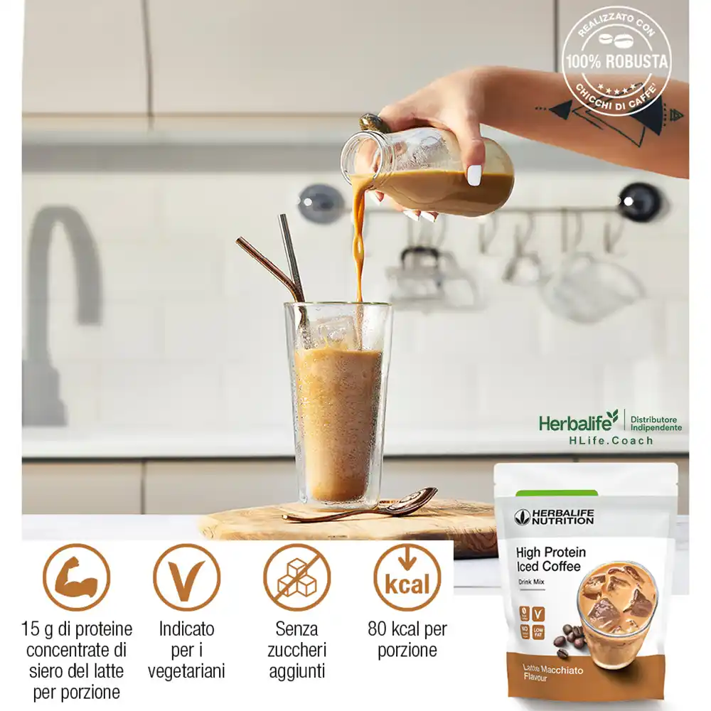 high protein iced coffee herbalife caffè proteico herbalife