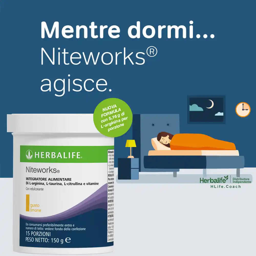 niteworks herbalife integratore alimentare agisce mentre dormi herbalife niteworks