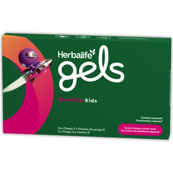 herbalife gels mindvita kids limone e frutti rossi gelatine masticabili herbalife